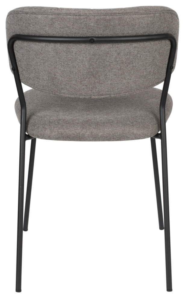 Minimalist Upholstered Dining Chairs (2)  DF Jolien   Midcentury   Dining Chairs   by Oroa   Distinctive Furniture  Houzz