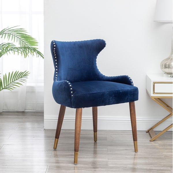 Roundhill Furniture Lindale Mid-century Modern Velvet Accent Chair