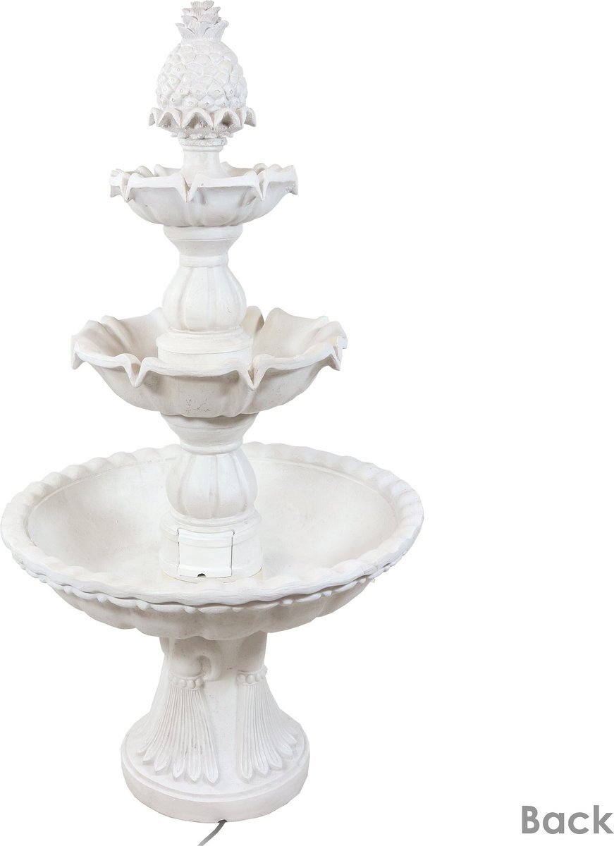 Sunnydaze Decor 3-Tier Welcome Garden Water Fountain