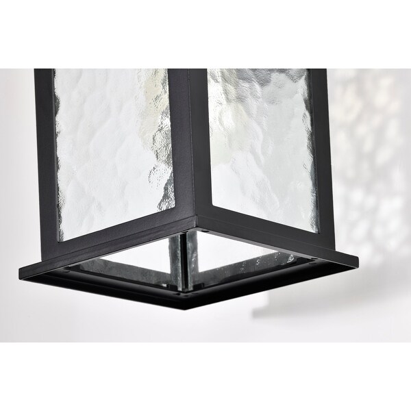 Stillwell Outdoor Small Wall Light Matte Black Finish Clear Water Glass Shopping - The Best Deals on Outdoor Wall Lanterns | 40765005