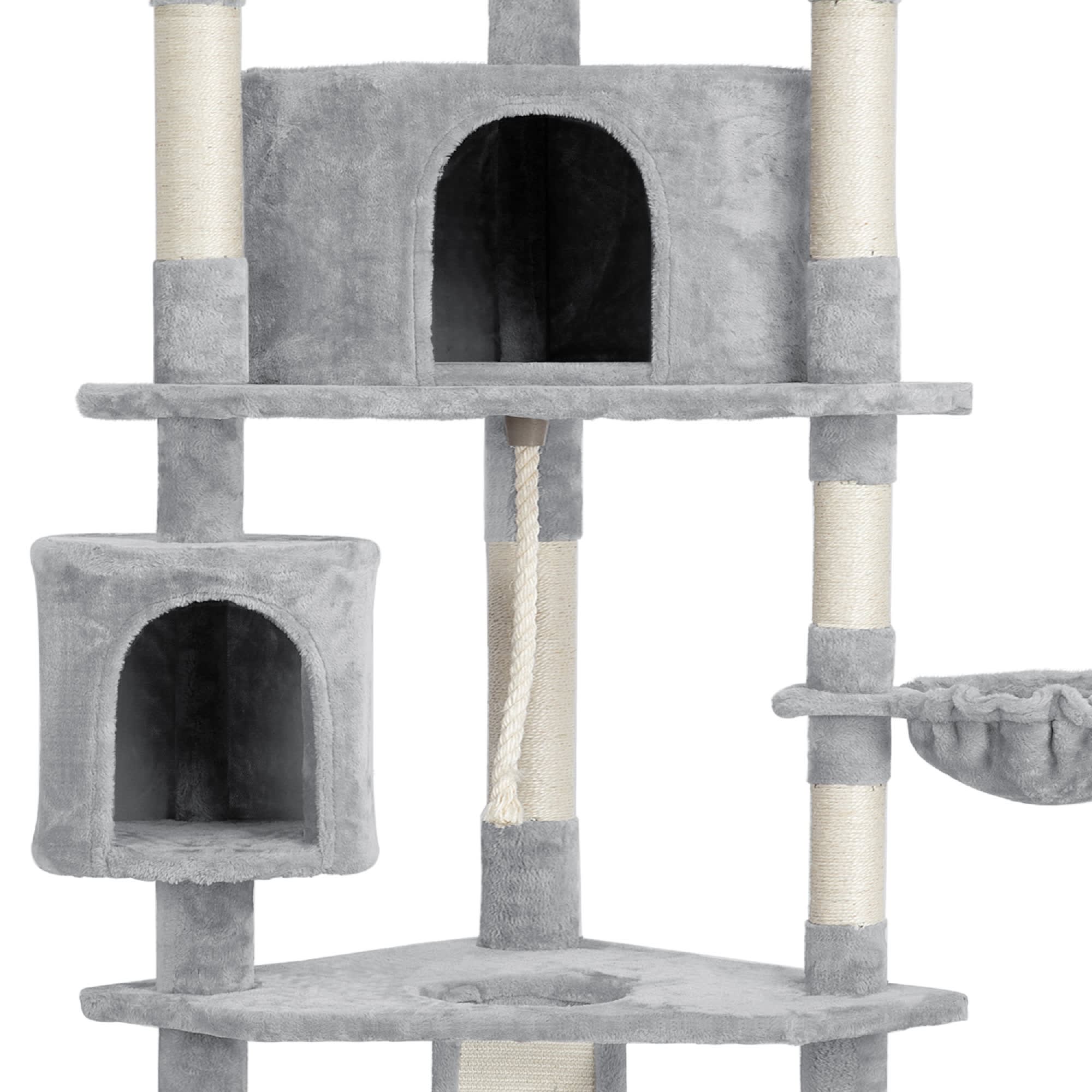 Topeakmart Light Gray Large Cat Tree Tower， 79