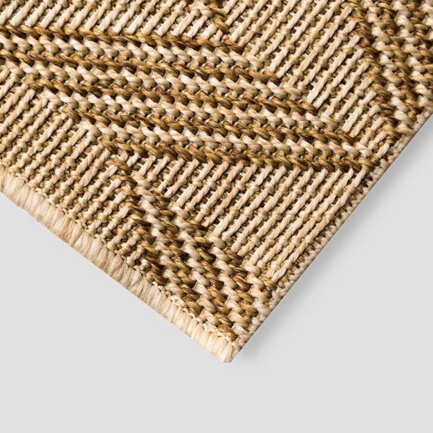 Shifted Chevron Outdoor Rug