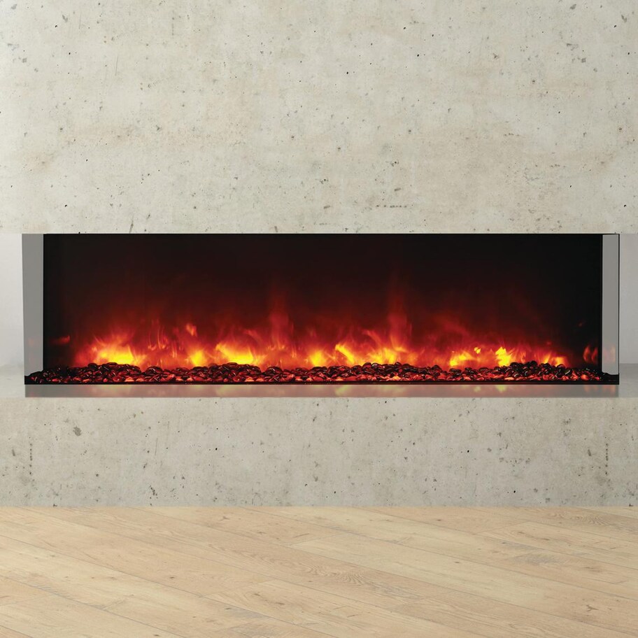 Amantii Tru View 60-Inch Smart Built-In Three Sided Electric Fireplace