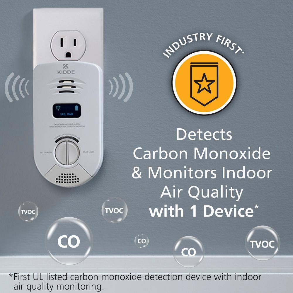 Kidde Kidde Smart Plug-In Carbon Monoxide with Indoor Air Quality Monitor 21031211