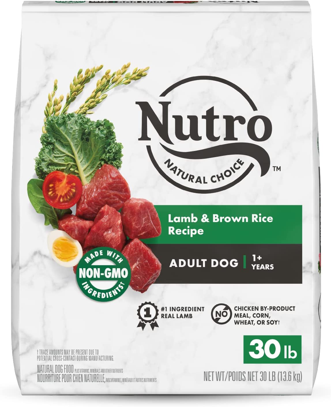 Nutro Natural Choice Adult Lamb and Brown Rice Recipe Dry Dog Food 30 Pound (Pack of 1)