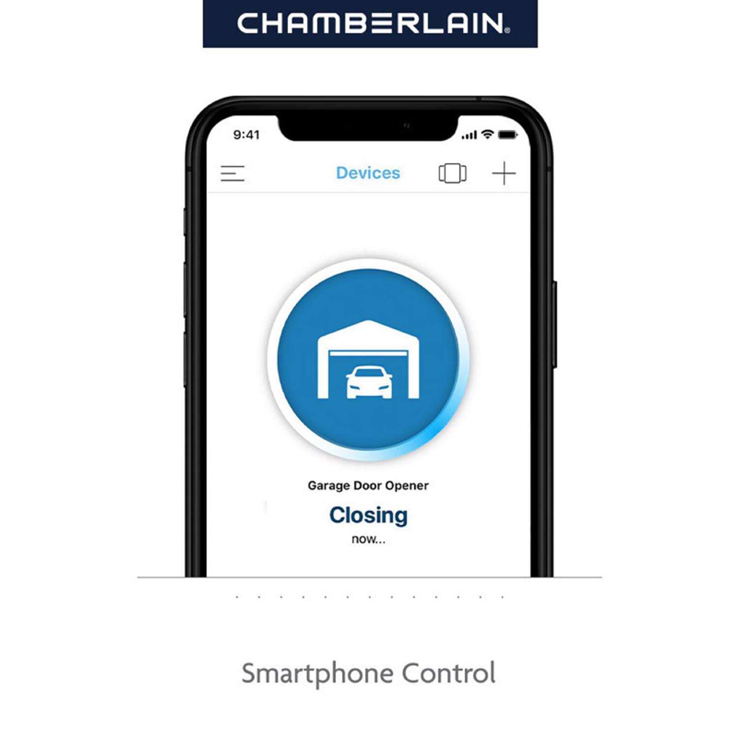 Chamberlain Smart Enabled 0.5 HP Chain Drive WiFi Compatible Smart Garage Door Opener