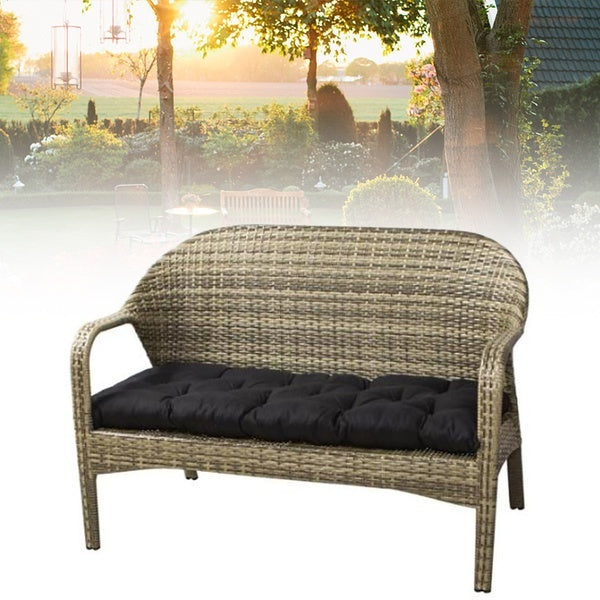 Everso 100cm Garden Bench Cushions Outdoor Patio Seat Pad Swing Mat Gray