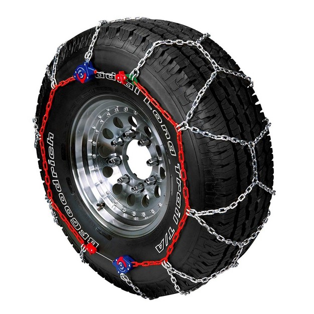 Auto trac 232805 Series 2300 Pickup Truck suv Traction Snow Tire Chains With Diamond Cross Pattern For Grip And Smoothness Pair