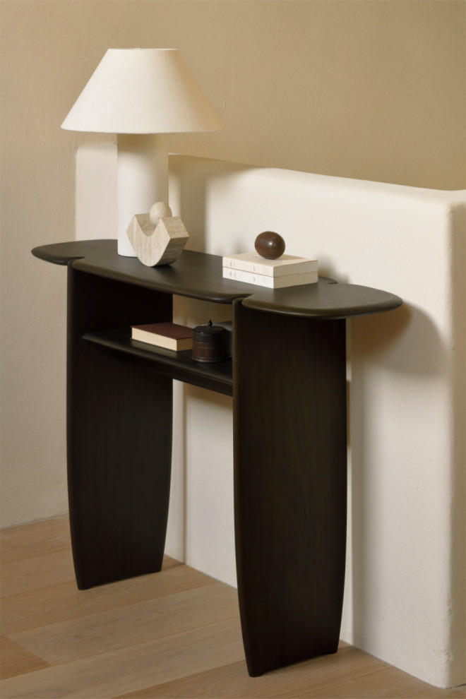 Brown Mahogany Console  Ethnicraft PI   Transitional   Console Tables   by Oroa   Distinctive Furniture  Houzz