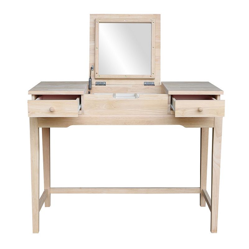 International Concepts 2-piece Vanity Table and Bench Set