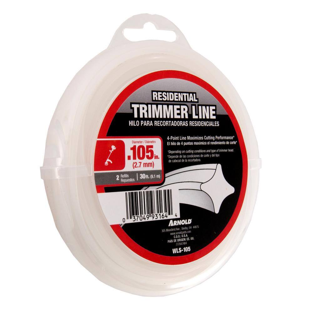 Arnold Residential 30 ft. 0.105 in. Universal 4 Point Star Trimmer Line WLS-105