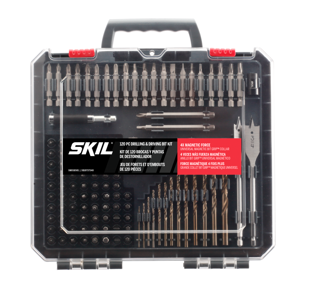 SKIL Drilling and Screw Driving Kit with Bit Grip 120pc ;