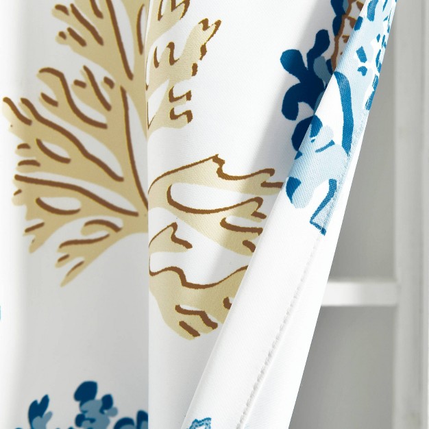 Coastal Reef Feather Window Valance Blue Lush D cor