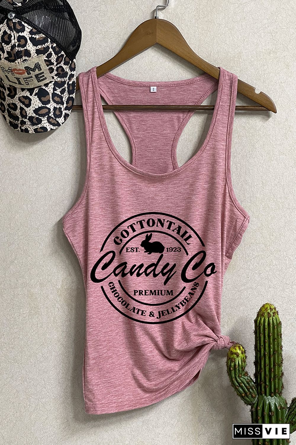 Cottontail Candy Company-Happy Easter Sleeveless Tank Top Wholesale