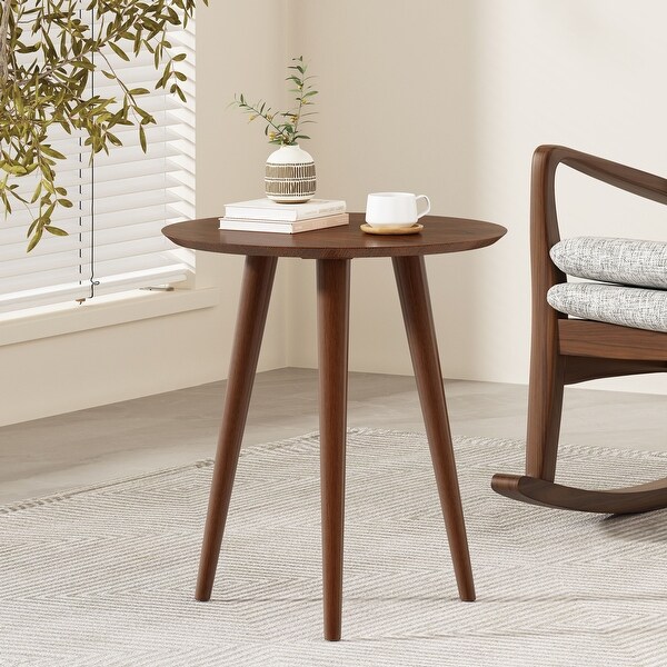 Evie Wood End Table with Faux Wood Overlay by Christopher Knight Home - 20