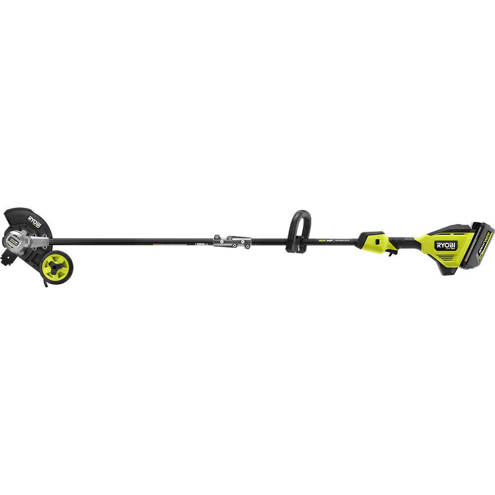 RYOBI 40V HP Brushless Stick Lawn Edger with 4.0 Ah Battery and Charger RY40780