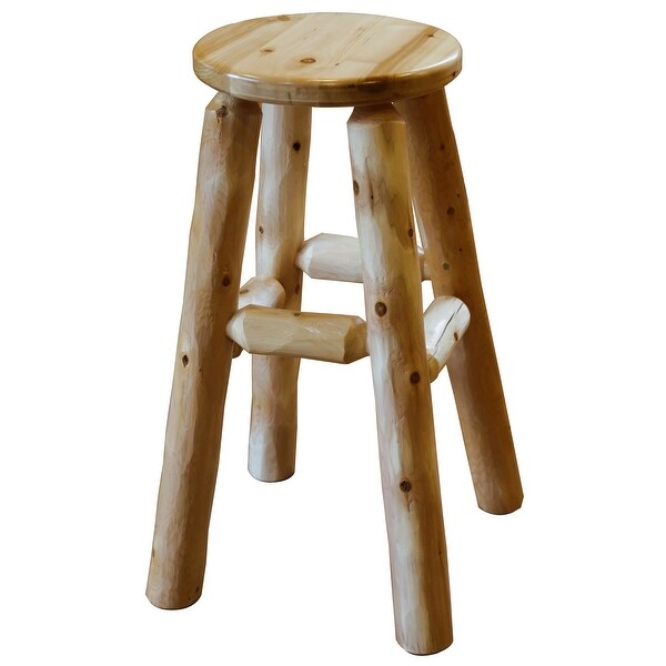 White Cedar Log - Barstool