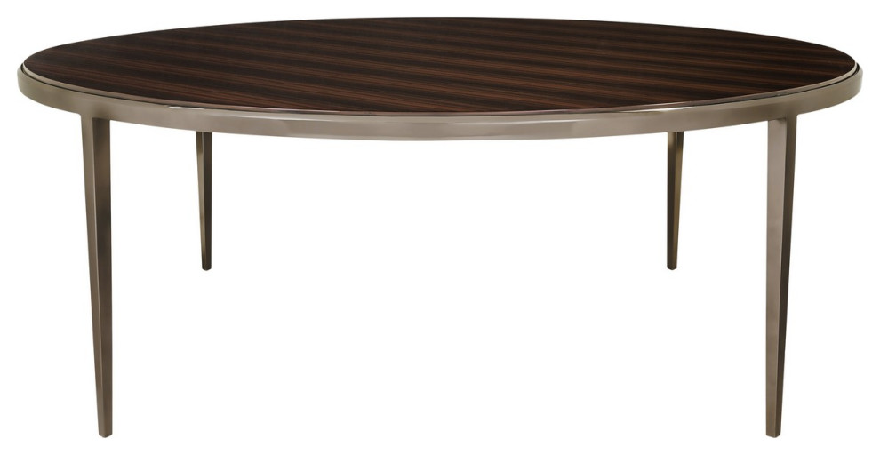 Cayson Ebony Cocktail Table   Transitional   Coffee Tables   by Peachtree Fine Furniture  Houzz