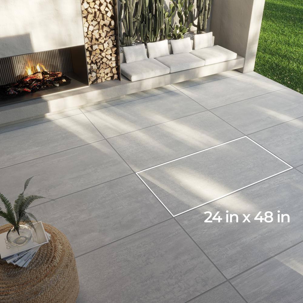 Corso Italia Pietra Chrome 24 in. x 48 in. x 0.75 in. Porcelain Paver 610010004652