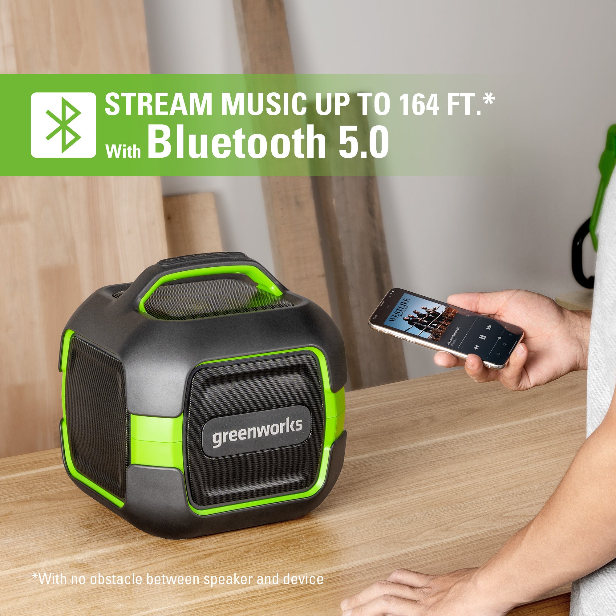 24V Cordless Battery Bluetooth Speaker | Greenworks