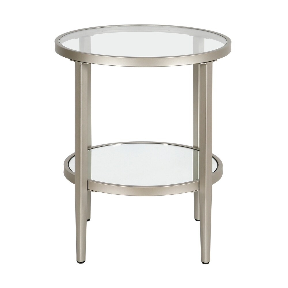 Silver Orchid Carol Mirrored Side Table