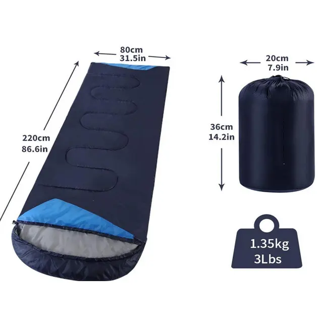 Outdoor Winter Camping Protection Envelope Sleeping Bag Adults Keep Warm Sleeping Bag For Camping Travel