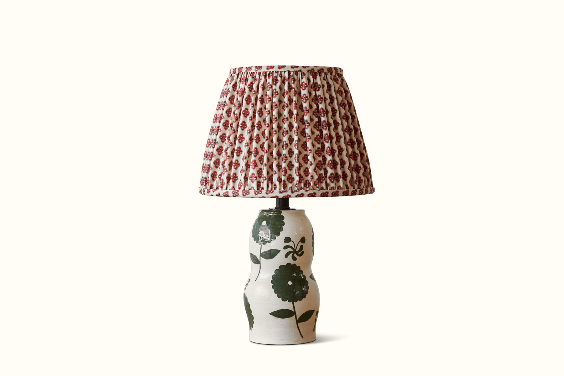 Rebekah Miles, Green Floral Table Lamp