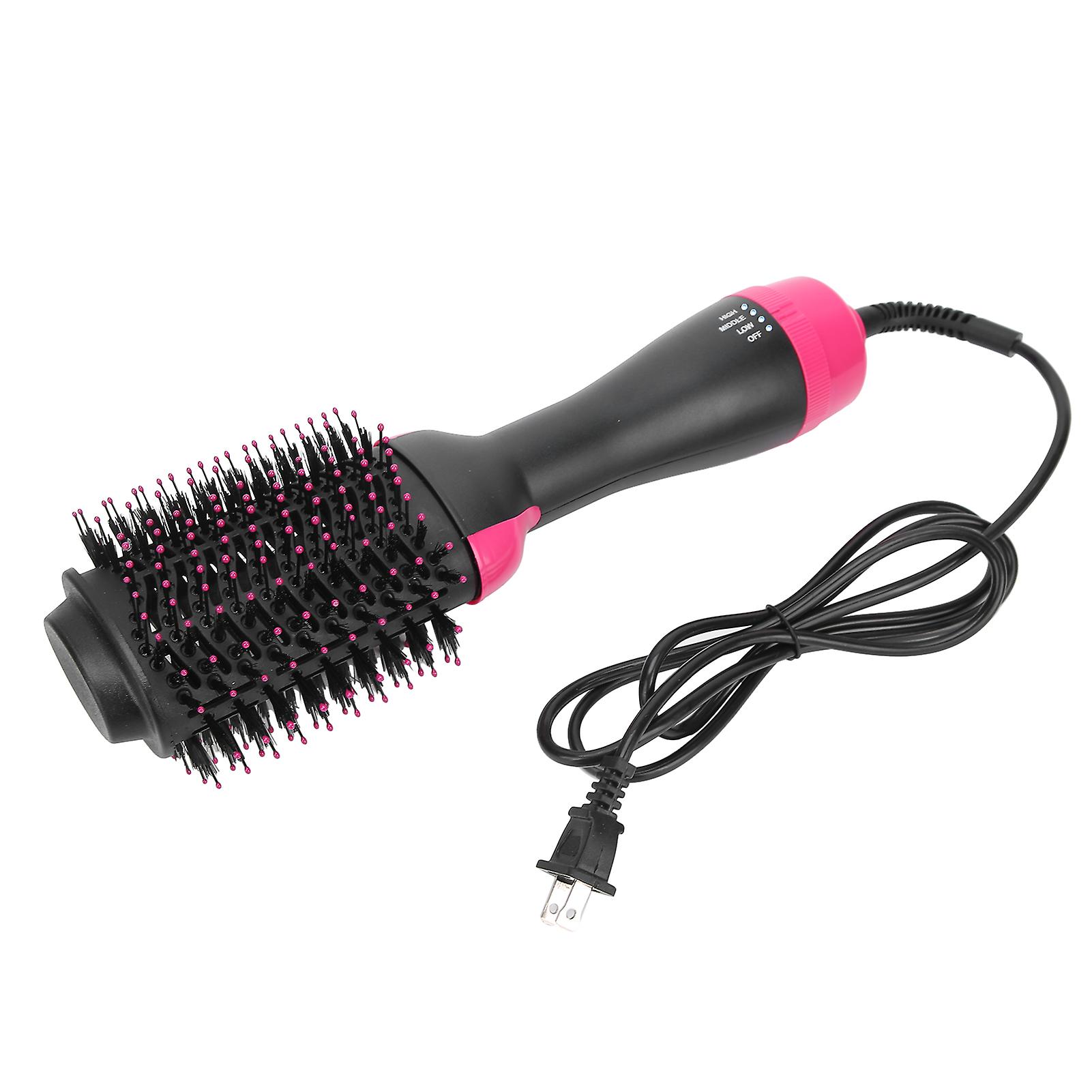 Electric Hair Dryer Brush Hot Air Brush Negative Ionic Salon Hair Styling Brush Hot Hair Combus Plug 110v