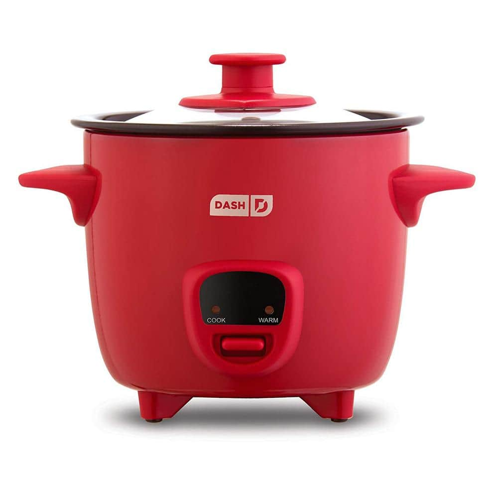 Dash Mini 16-oz. 2-Cup Rice Cooker in Red with Keep Warm Setting 985119608M