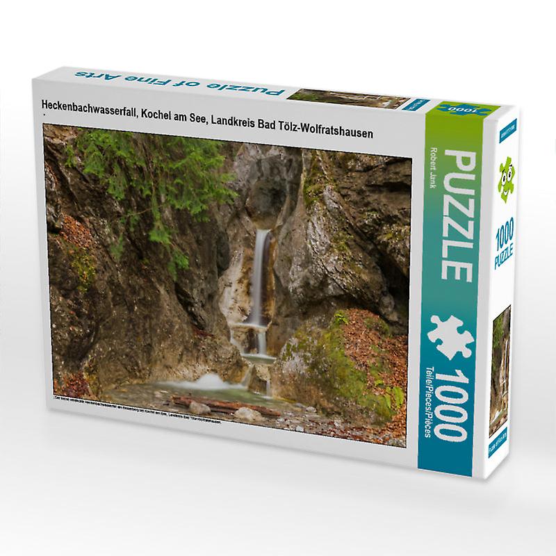 Heckenbachwasserfall， kochel am see， landkreis bad t?lz wolfratshausen   calvendo foto puzzle