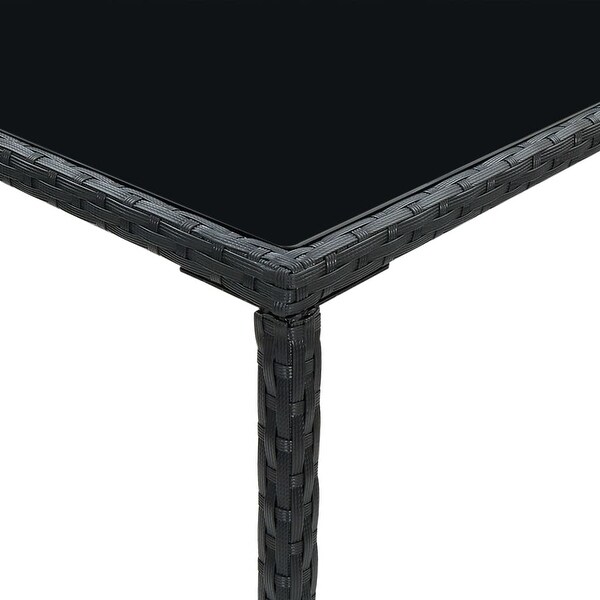 vidaXL Patio Bar Table Black 27.6