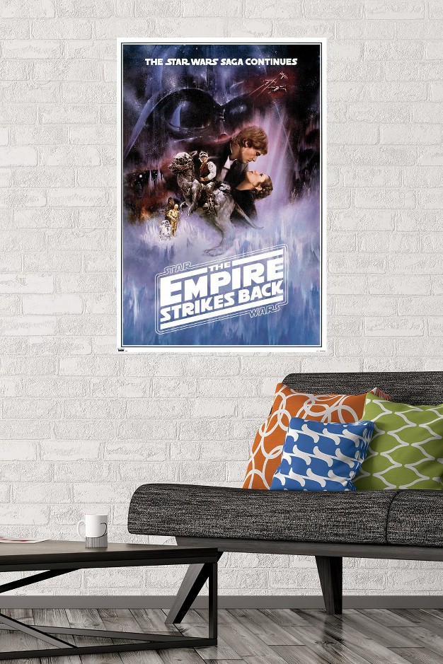 Trends International Star Wars The Empire Strikes Back One Sheet no Billing Block Unframed Wall Poster Prints