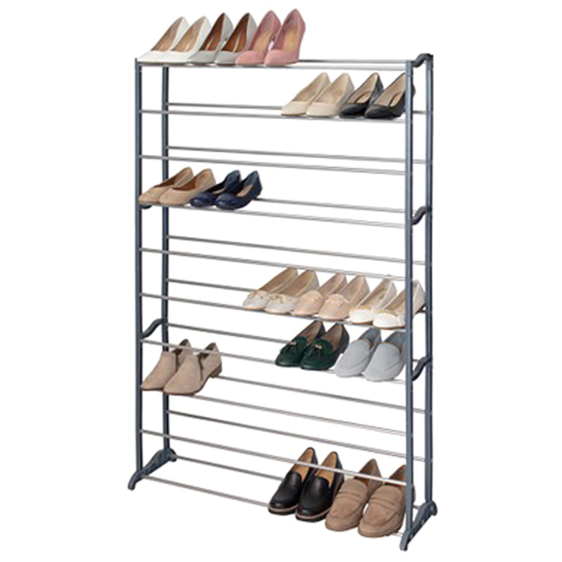 50 Pair Shoe Rack  Grey