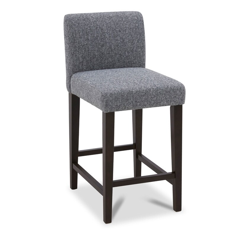 Eason Upholstered Low Back Barstool Set of 2