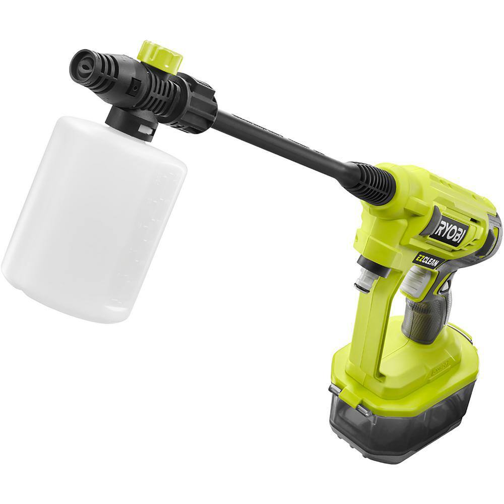 RYOBI RY120350-CMB1 ONE+ 18V EZClean 320 PSI 0.8 GPM Cordless Cold Water Power Cleaner (Tool Only) with Foam Blaster and Wash Brush