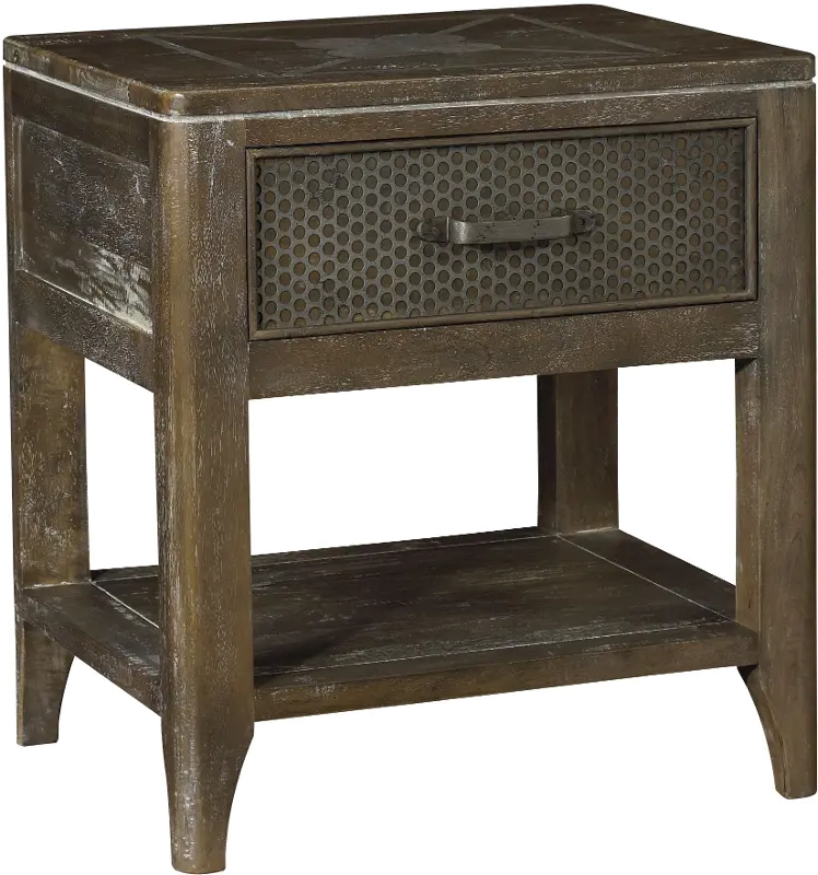 Corvelle Industrial Timberwood End Table