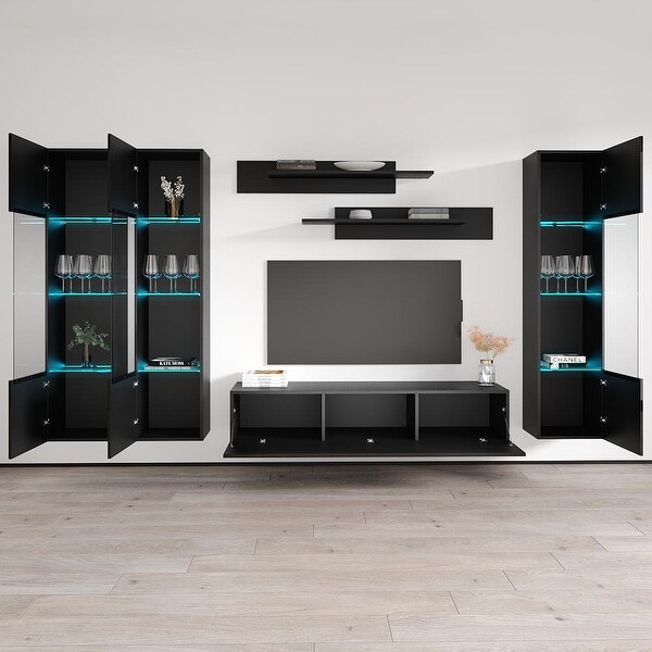 Fly CD3 30TV Wall Mounted Floating Modern Entertainment Center