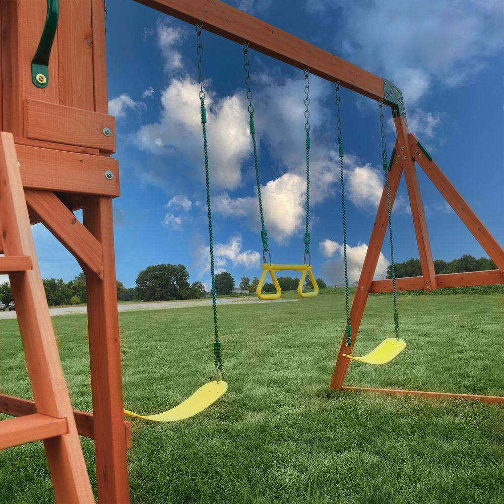 Backyard Discovery Atlantis All Cedar Wooden Swing Set 1608016BCOM