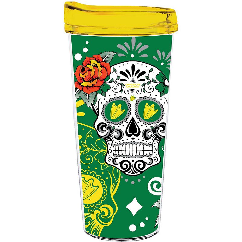 Oregon Ducks 22oz. Día de los Muertos Tumbler