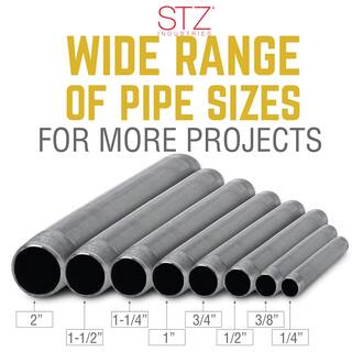 STZ 1 in. x 24 in. Black Steel Schedule 40 Cut Pipe 306 1X24