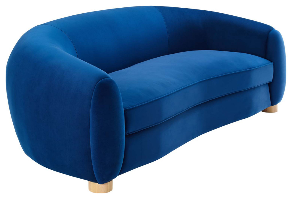 Abundant Performance Velvet Sofa   Contemporary   Sofas   by GwG Outlet  Houzz