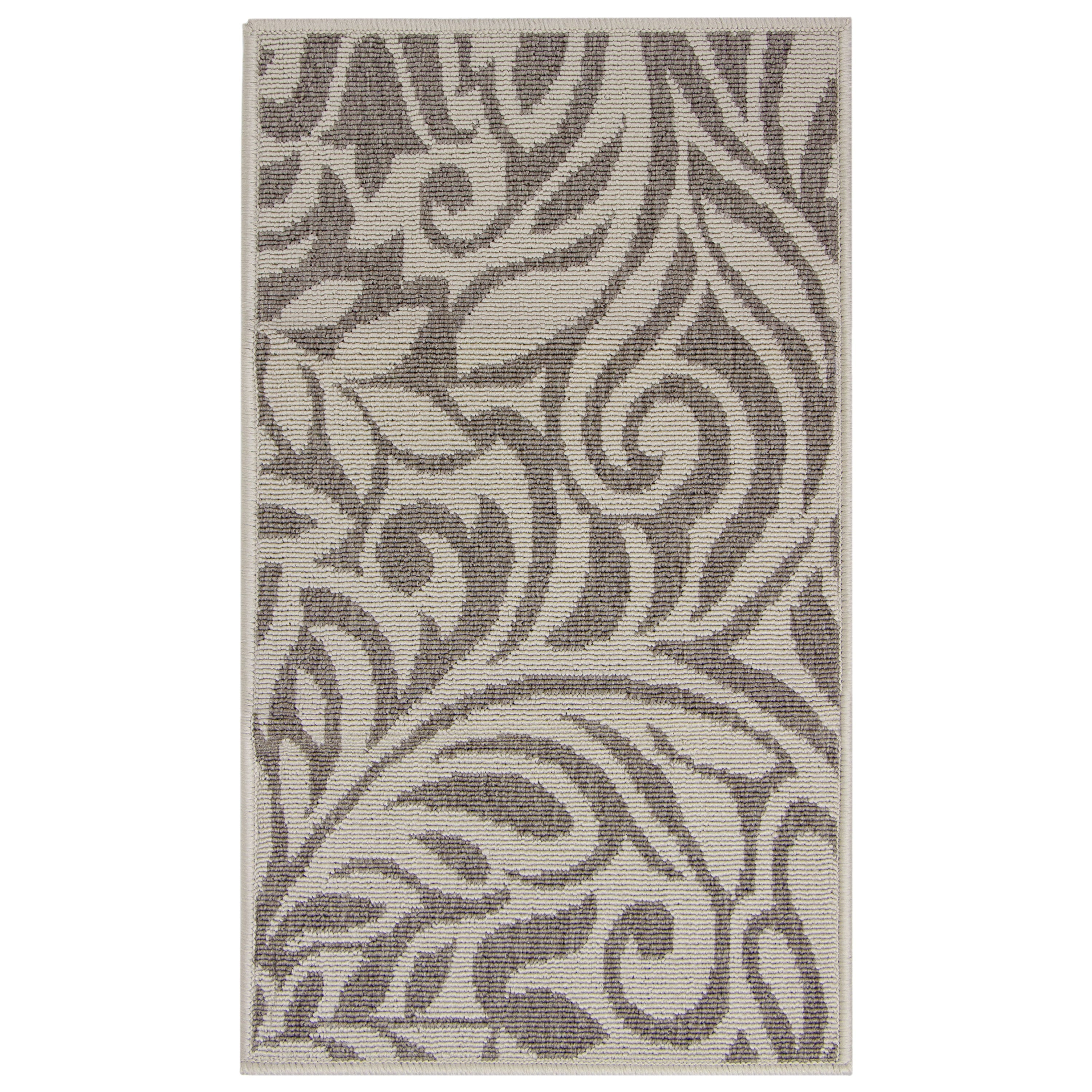 Mainstays Bergamo Dark Beige Area Rug, 34 x 19.5