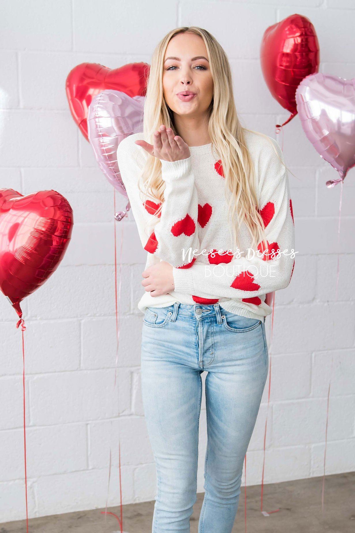 Sprinkled with Hearts Sweater