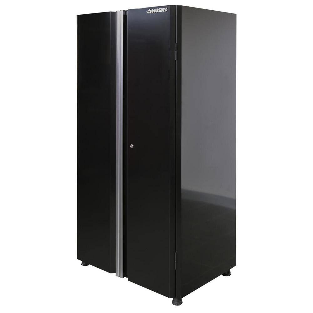 Husky Ready-to-Assemble 24-Gauge Steel Garage Gear Cabinet in Black (36 in. W x 72 in. H x 24 in. D) G3624W-US