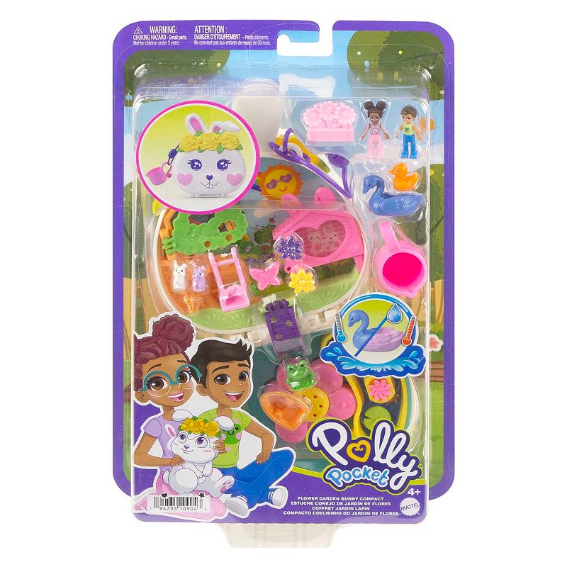 Polly Pocket Flower Garden Bunny Compact Playset