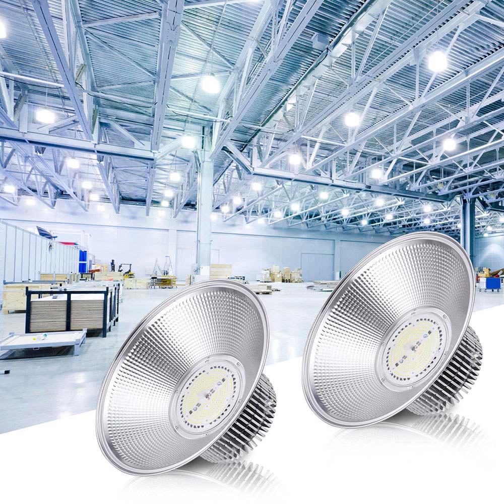 DELight LED High Bay Light Warehouse Lights 2Pcs 200W