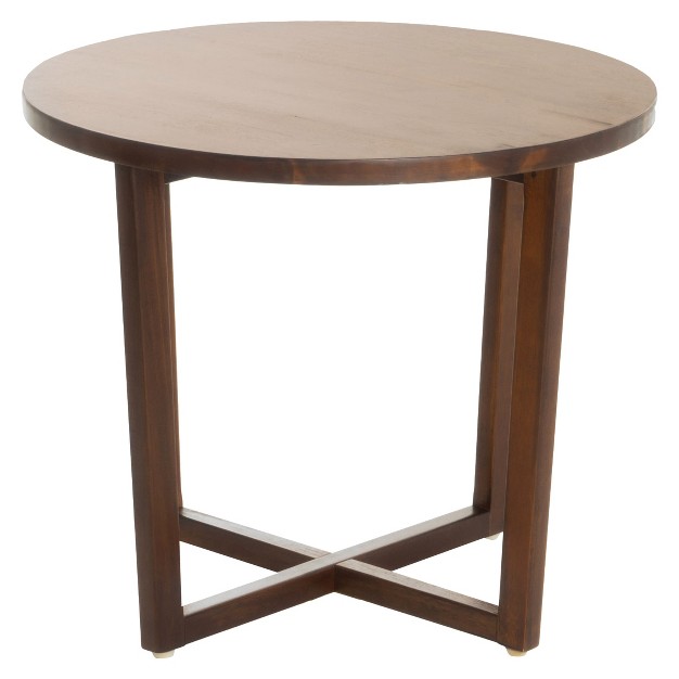 Tansy Small Accent Table Wood Rich Mahogany Christopher Knight Home