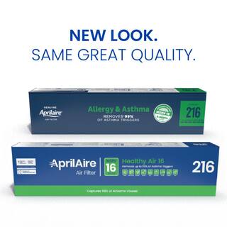 AprilAire 20x25x4 216 Air Cleaner Filter for Whole-House Air Purifier Models 1210162022102216 and 4200 MERV 16 (2-pack) 216 02