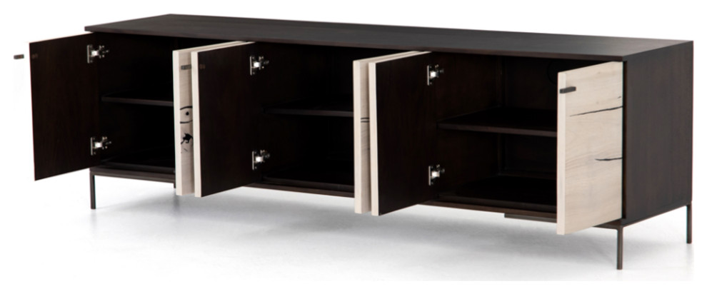 Clarissa Media Console   Industrial   Entertainment Centers And Tv Stands   by Marco Polo Imports  Houzz