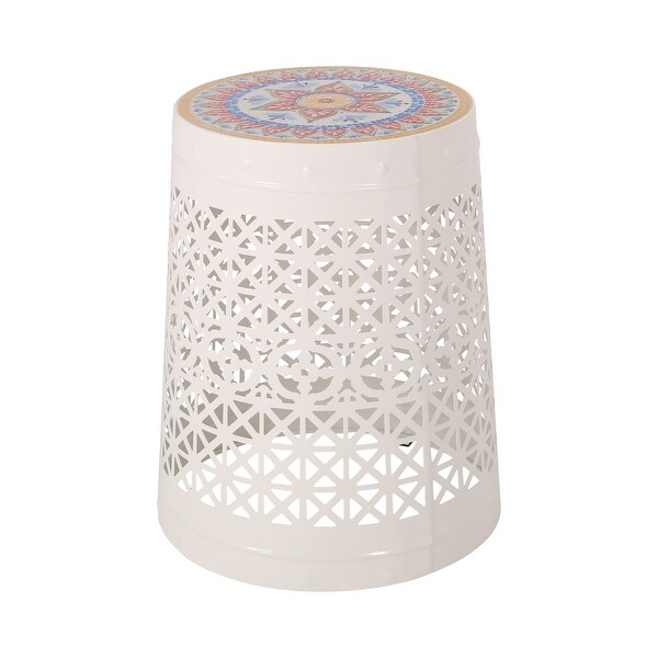 Lace Cut Design Metal Frame SIDE TABLE